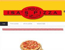 Tablet Screenshot of isaspizza.com